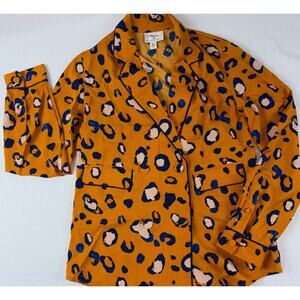 Phillip Lim for Target Women's Leopard Print Double Breasted Blazer Size XS